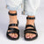 Pierre Cardin Ember 4 Strappy Sandal - Black-Pierre Cardin-Buy shoes online