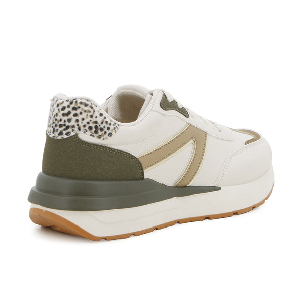 Pierre Cardin Embossing Sneaker - Beige Olive