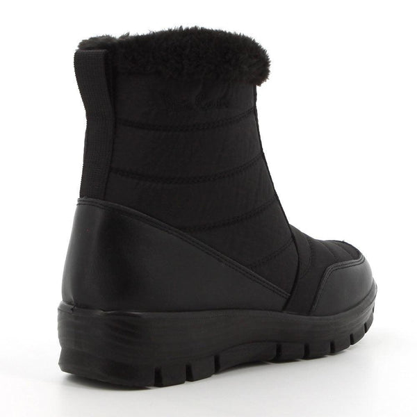 Pierre Cardin Eskimo Bootie with Fur Collar - Black-Pierre Cardin-Buy shoes online
