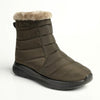 Pierre Cardin Eskimo Fur Collar Ankle Boot - Olive-Pierre Cardin-Buy shoes online