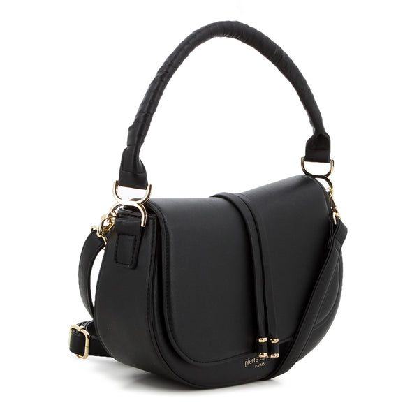Pierre Cardin Estee Saddle Bag - Black