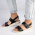 Pierre Cardin Fiona 2 Strap Sandals - Black-Pierre Cardin-Buy shoes online