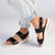 Pierre Cardin Fiona 2 Strap Sandals - Black-Pierre Cardin-Buy shoes online