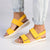 Pierre Cardin Fiona 2 Strap Sandals - Yellow-Pierre Cardin-Buy shoes online