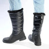 Pierre Cardin Full Length Puff Boot - Black