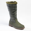 Pierre Cardin Full Length Puff Boot - Olive-Pierre Cardin-Buy shoes online