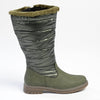 Pierre Cardin Full Length Puff Boot - Olive-Pierre Cardin-Buy shoes online