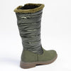 Pierre Cardin Full Length Puff Boot - Olive-Pierre Cardin-Buy shoes online