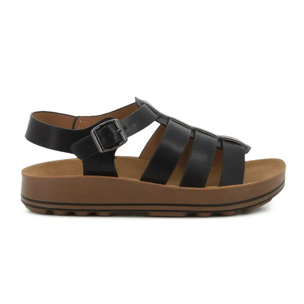 Pierre Cardin Gladiator Sandal - Black