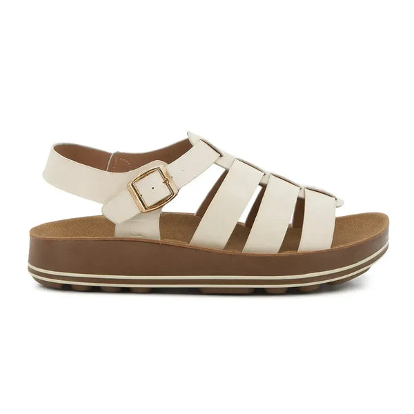Pierre Cardin Gladiator Sandal - Ivory