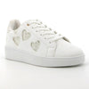 Pierre Cardin Godiva Lace Sneaker With Hearts - White-Pierre Cardin-Buy shoes online