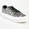 Pierre Cardin Graffiti Lace Up Floral Sneaker - Black-Pierre Cardin-Buy shoes online