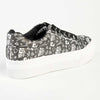 Pierre Cardin Graffiti Lace Up Floral Sneaker - Black-Pierre Cardin-Buy shoes online