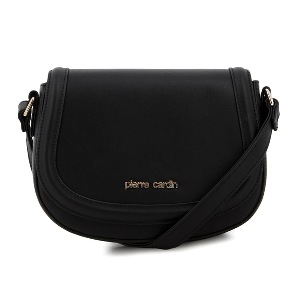 Pierre Cardin Jessie Saddle Crossbody Bag - Black