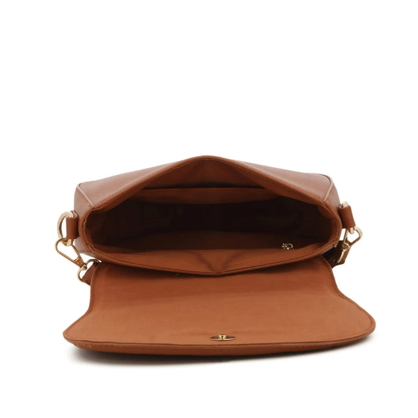 Pierre Cardin Jessie Saddle Crossbody Bag - Tan
