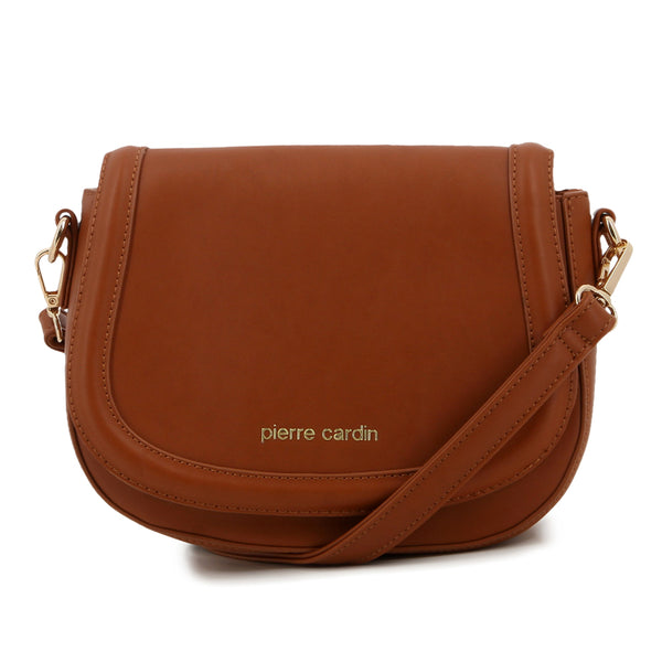 Pierre Cardin Jessie Saddle Crossbody Bag - Tan
