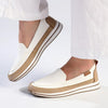 Pierre Cardin Josephine 11 Moccasin - White / Beige-Pierre Cardin-Buy shoes online