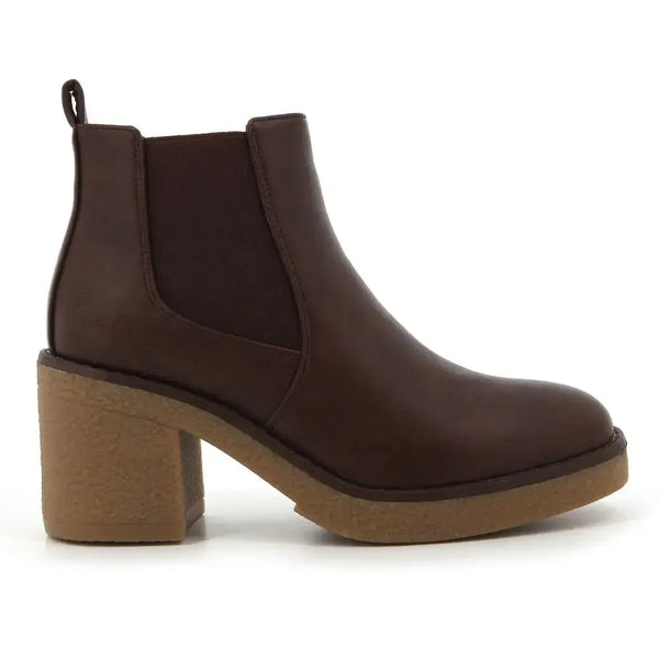 Pierre Cardin Junas Gusset Bloch Heel Boot - Brown