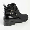 Pierre Cardin Kylie Patent Counter Ankle Bootie - Black-Pierre Cardin-Buy shoes online