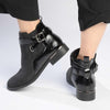 Pierre Cardin Kylie Patent Counter Ankle Bootie - Black-Pierre Cardin-Buy shoes online