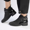 Pierre Cardin Kylie Patent Counter Ankle Bootie - Black-Pierre Cardin-Buy shoes online