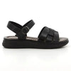 Pierre Cardin Ladies 1 Band Sandals - Black