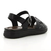 Pierre Cardin Ladies 1 Band Sandals - Black