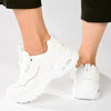 Pierre Cardin Ladies Chunky Sneaker - White