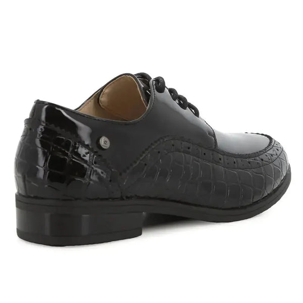 Pierre Cardin Ladies Formal Flat - Black Patent