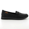Pierre Cardin Ladies Moc With Trim - Black