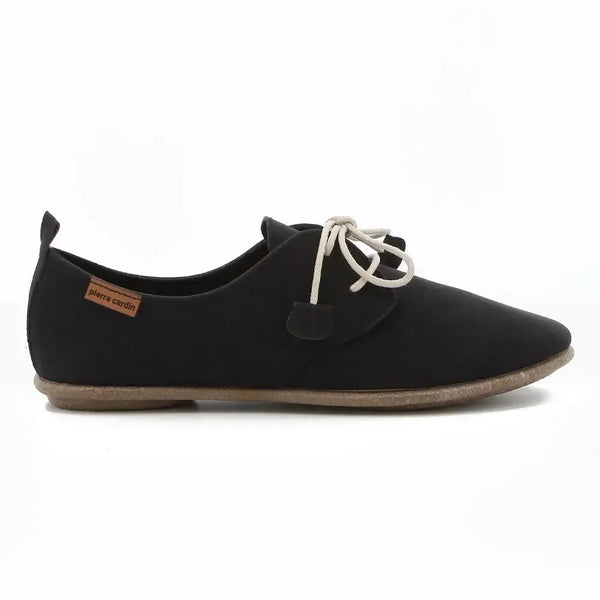 Pierre Cardin Ladies Riviera Flats - Black Mono
