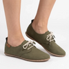 Pierre Cardin Ladies Riviera Flats - Olive