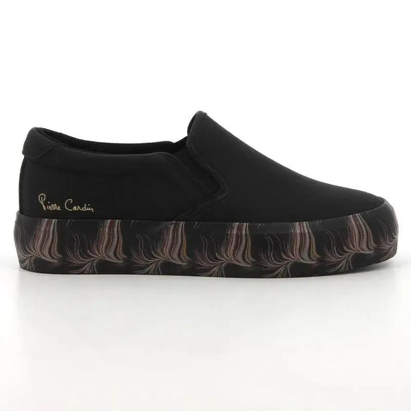 Pierre Cardin Lillie 3 Ladies Slip On Printed Sole Sneaker - Black