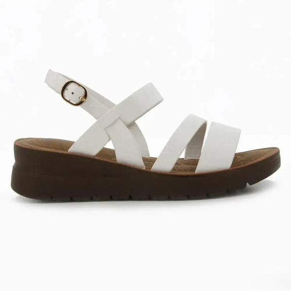 Pierre Cardin Low Wedge - White
