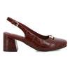 Pierre Cardin Medallion Heel - Deep Red