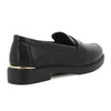 Pierre Cardin Metal Saddle Loafer - Black