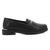 Pierre Cardin Metal Saddle Loafer - Black