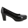 Pierre Cardin Milly Patent Block Heel - Black