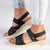 Pierre Cardin Natalia Fashion Wedge Sandals - Black-Pierre Cardin-Buy shoes online