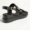 Pierre Cardin Pertel Platform Sandal - Black-Pierre Cardin-Buy shoes online