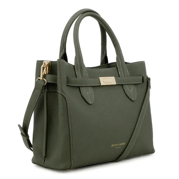 Pierre Cardin Phillipa Satchel Bag - Olive