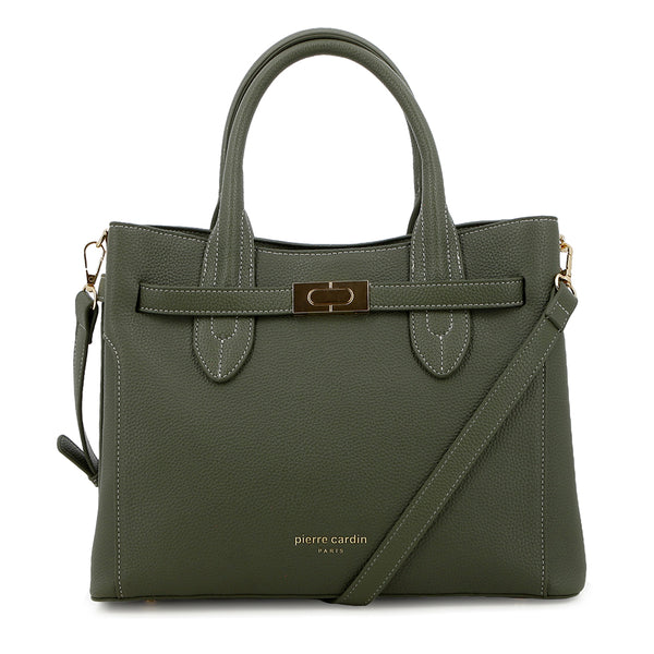 Pierre Cardin Phillipa Satchel Bag - Olive
