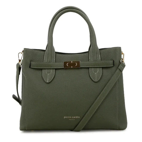 Pierre Cardin Phillipa Satchel Bag - Olive