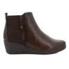 Pierre Cardin Polyana Wedge Ankle Bootie - Brown