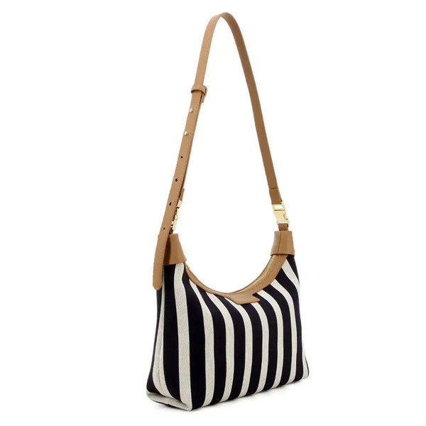 Pierre Cardin Rafiya Crossbody Bag - Navy/White