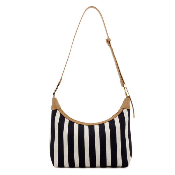 Pierre Cardin Rafiya Crossbody Bag - Navy/White