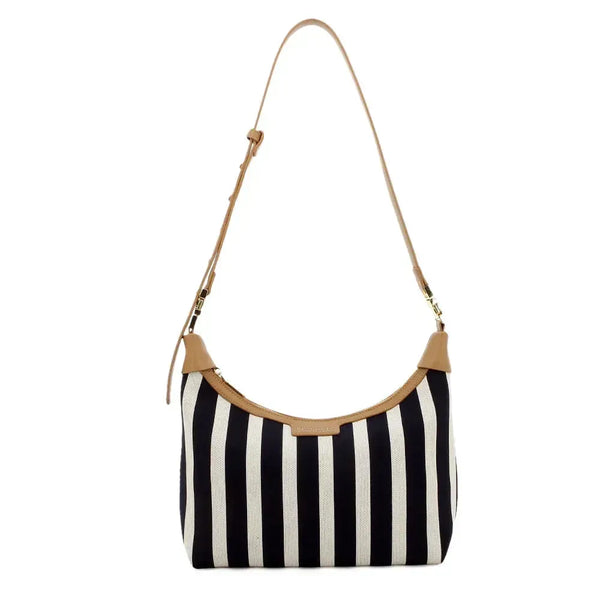 Pierre Cardin Rafiya Crossbody Bag - Navy/White