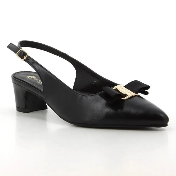 Pierre Cardin Sade Slingback Heels - Black