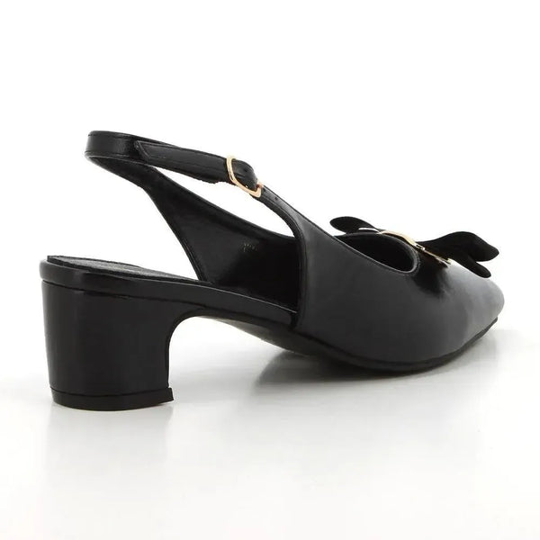 Pierre Cardin Sade Slingback Heels - Black