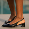 Pierre Cardin Sade Slingback Heels - Black